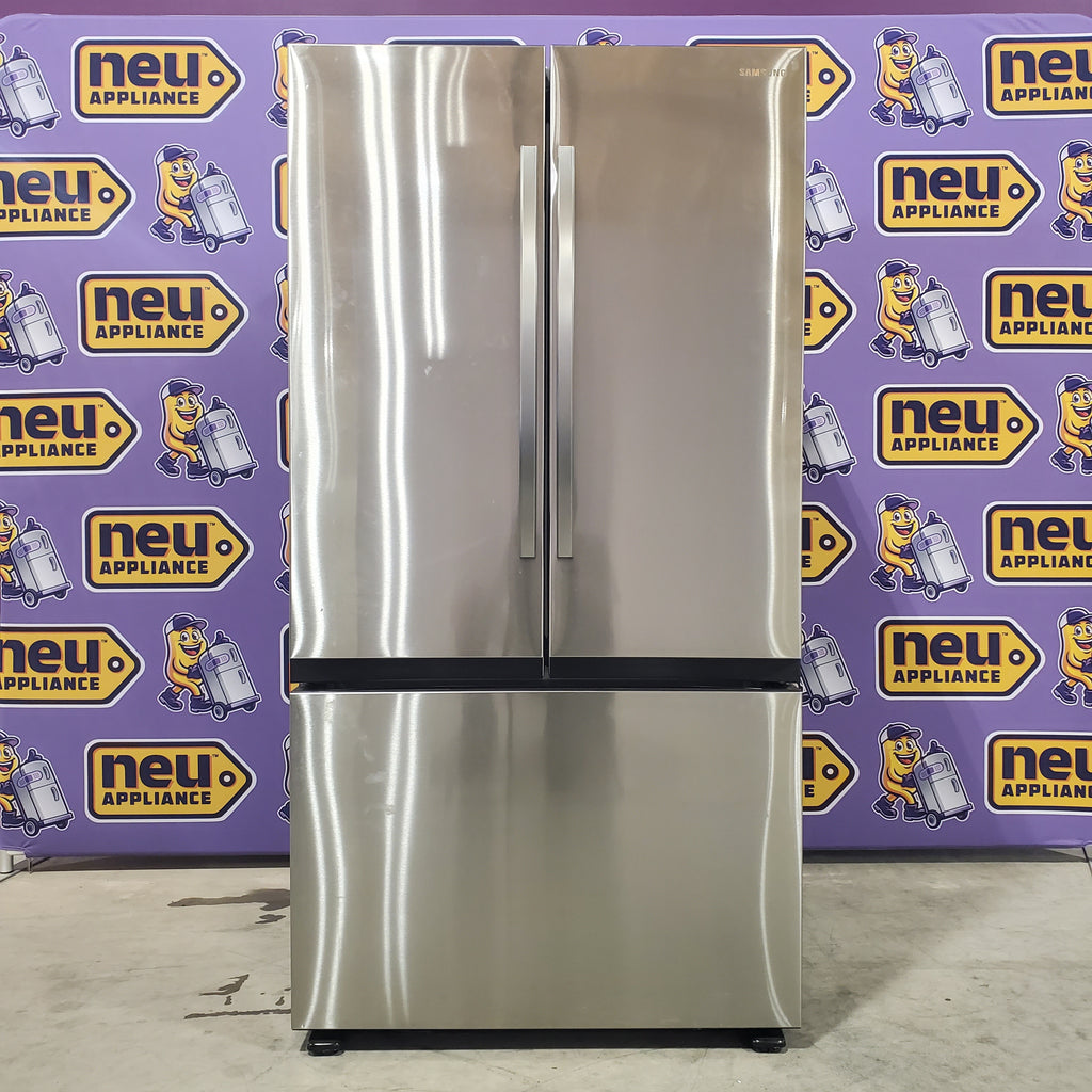 Pictures of Samsung 32 cu. ft. Mega Capacity 3-Door French Door Refrigerator with Dual Auto Ice Maker in Stainless Steel -RF32CG5100SR -(Open Box) - Neu Appliance Outlet - Discount Appliance Outlet in Austin, Tx
