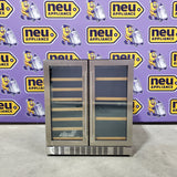 Smith & Hanks 31-in W Black Dual Zone Cooling Built-in/Freestanding Indoor Wine Cooler BEV176D - Open Box