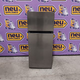 Vissani 4.5 cu. ft. 2-Door Mini Refrigerator in Platinum Steel with Freezer HVDR45PS - Scratch & Dent (Moderate)