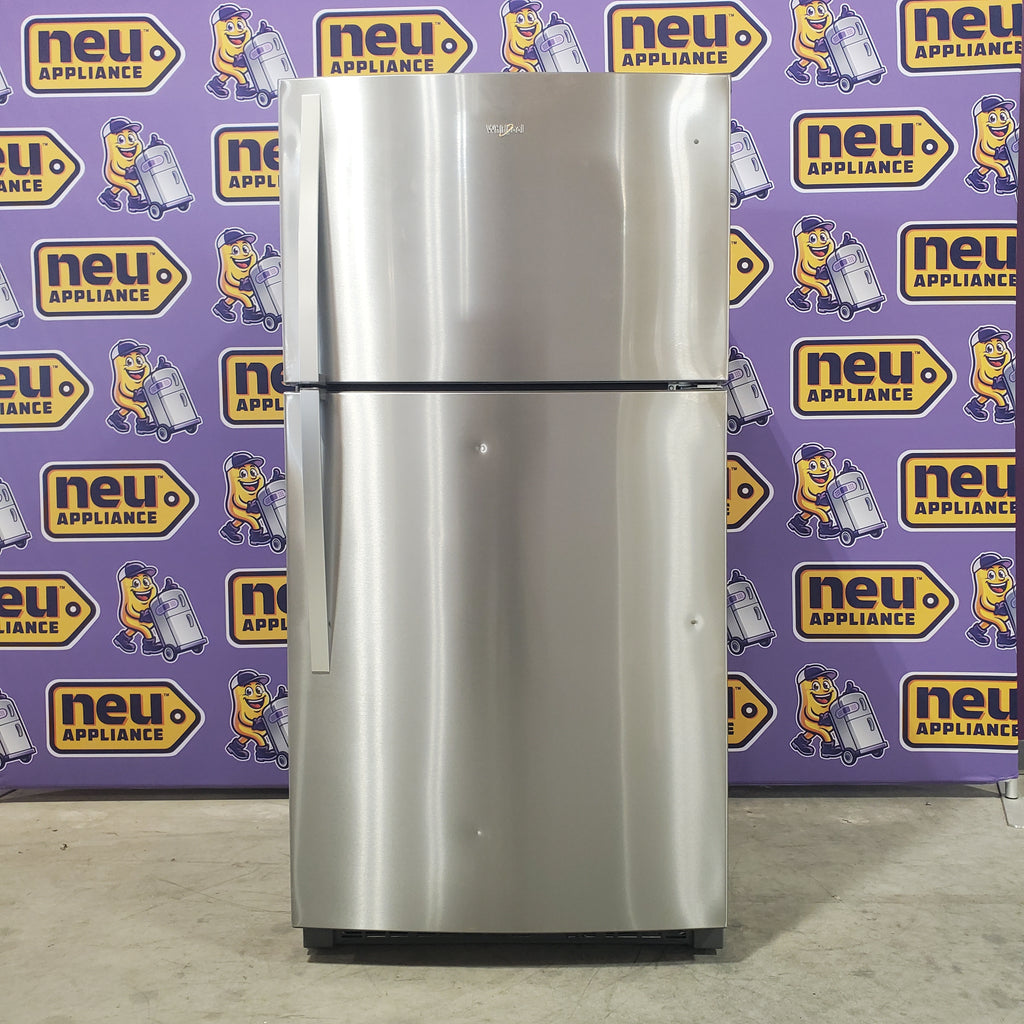Pictures of Whirlpool 21.3-cu ft Top-Freezer Refrigerator Monochromatic Stainless Steel- WRT511SZDM-Scratch and Dent - (Minor) - Neu Appliance Outlet - Discount Appliance Outlet in Austin, Tx