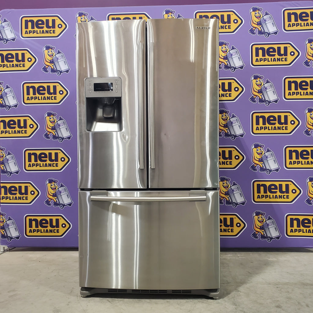 Pictures of Samsung 25.7-cu ft French Door Refrigerator with Dual Ice Maker, Water and Ice Dispenser (Stainless Steel) ENERGY STAR-RF268ABRS-Certified Refurbished - Neu Appliance Outlet - Discount Appliance Outlet in Austin, Tx