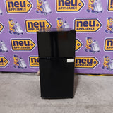 Loheer 2.8 Cu. Ft. 2-Door Mini Fridge with True Top Freezer, Freestanding Compact Refrigerator with LED Light in Black FLS-80-BLACK - Scratch & Dent (Moderate)