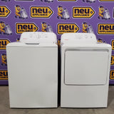 Hotpoint® 4.0 cu. ft. Capacity Washer with Cold Plus and Water Level Control HTW265ASWWW - Scratch & Dent (Minor) and Hotpoint® 6.2 cu. ft. vented Electric Dryer with Auto Dry 16148 - HTX26EASWWW - Scratch & Dent (Minor)