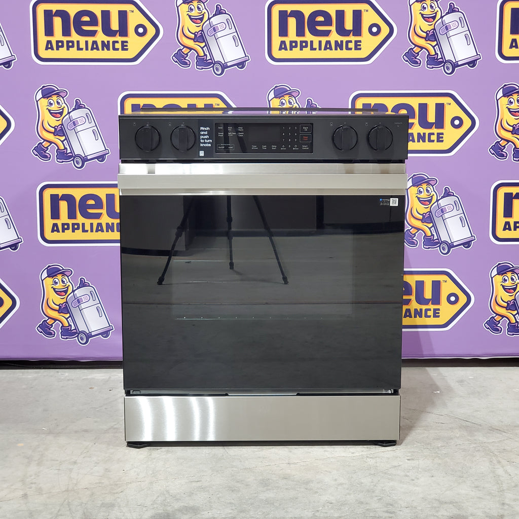 Pictures of Samsung Bespoke Slide-in Electric Range in Stainless Steel 3SD627 - NSE6DG8100SR - Open Box - Neu Appliance Outlet - Discount Appliance Outlet in Austin, Tx