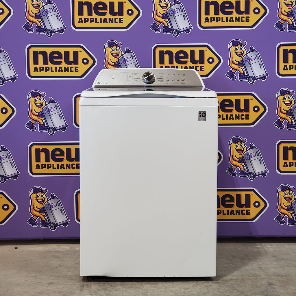 Pictures of GE Profile 5.0 cu. ft. High-Efficiency ENERGY STAR Smart Top Load Washer in White with Microban Technology PTW600BSRWS - Certified Refurbished - Neu Appliance Outlet - Discount Appliance Outlet in Austin, Tx