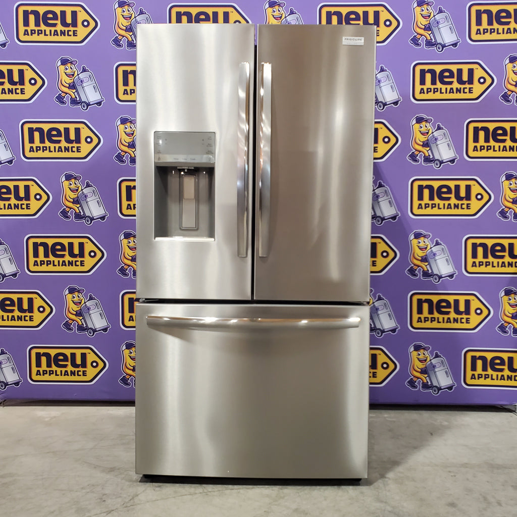 Pictures of Frigidaire 27.8-cu ft ENERGY STAR French Door Refrigerator with Dual Ice Maker in Fingerprint Resistant Stainless Steel - 3SD745 - GRFS2853AF - Scratch & Dent (Minor) - Neu Appliance Outlet - Discount Appliance Outlet in Austin, Tx