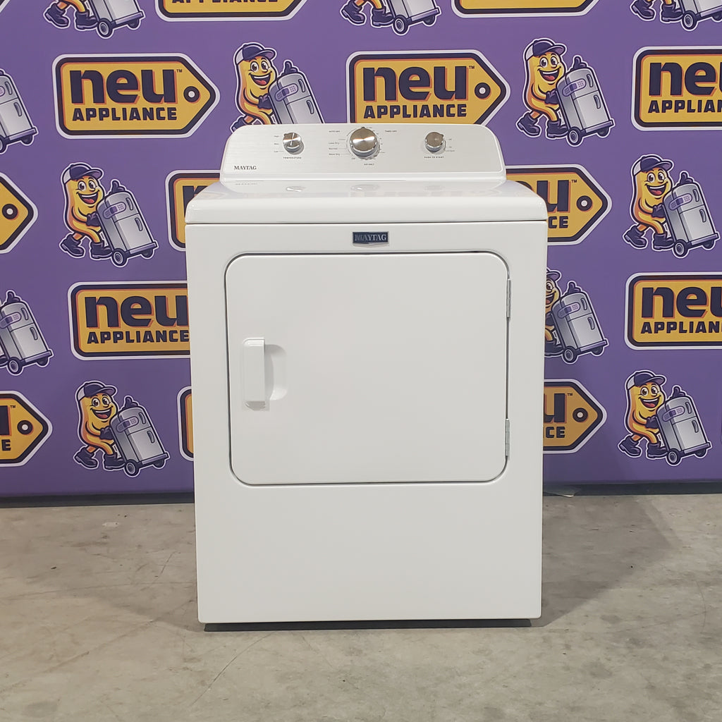 Pictures of Maytag 7.0 cu. ft. Electric Dryer with Reversible Door and Advanced Moisture Sensing MED4500MW - Open Box - Neu Appliance Outlet - Discount Appliance Outlet in Austin, Tx