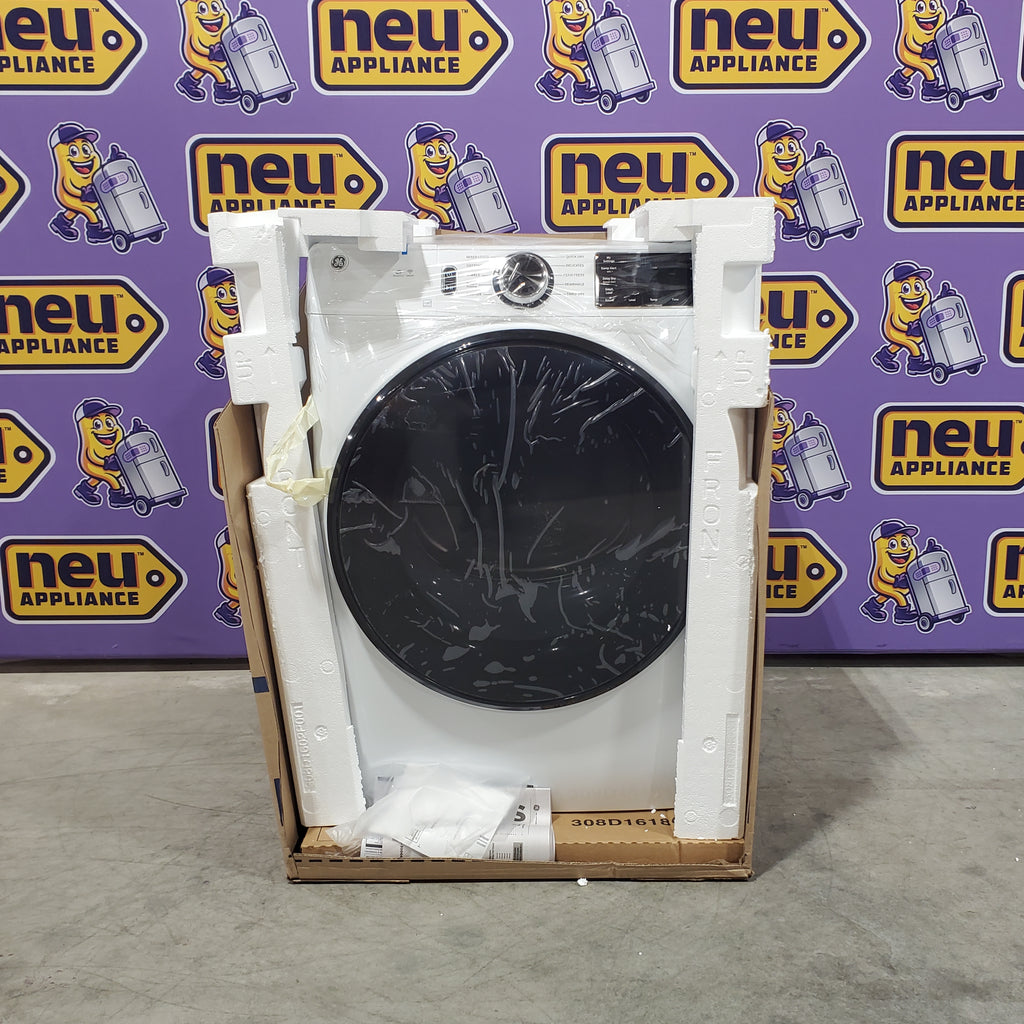 GE ENERGY STAR 4.8 cu. ft. Capacity Smart Front Load Washer with UltraFresh Vent System with OdorBlock GFW550SSN5WW - Open Box and GE ENERGY STAR 7.8 cu. ft. Capacity Smart Front Load Electric Dryer with Sanitize Cycle 15027 - GFD55ESSNWW - New in Box