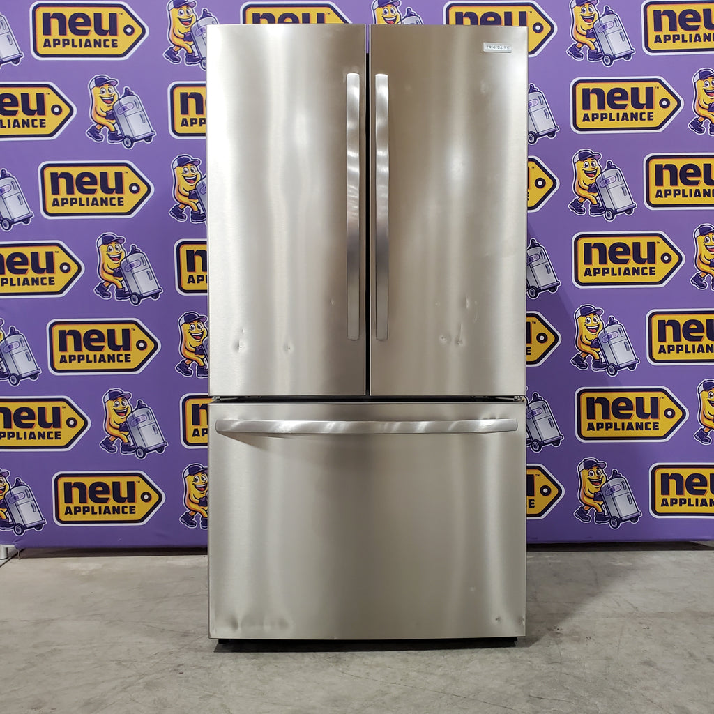 Pictures of Frigidaire 29 Cu. Ft. Standard-Depth French Door Refrigerator in Stainless Steel - 3SD558 - FRFN2813AF - Scratch & Dent (Moderate) - Neu Appliance Outlet - Discount Appliance Outlet in Austin, Tx
