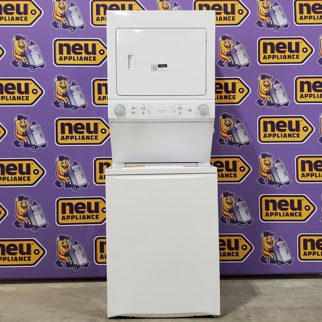 Pictures of Frigidaire Electric Washer/Dryer Laundry Center - 3.9 Cu. Ft Washer and 5.5 Cu. Ft. Dryer FLCE7522AW - Scratch & Dent (Moderate) - Neu Appliance Outlet - Discount Appliance Outlet in Austin, Tx