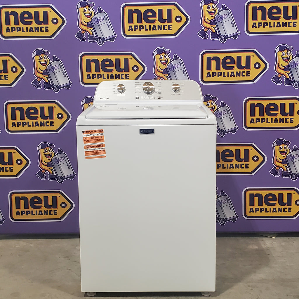 Pictures of Maytag 4.5 cu. ft. Top Load Washer with Power Agitator MVW4505MW and 7.0 cu. ft. Electric Dryer with Reversible Door MED4500MW - Neu Appliance Outlet - Discount Appliance Outlet in Austin, Tx