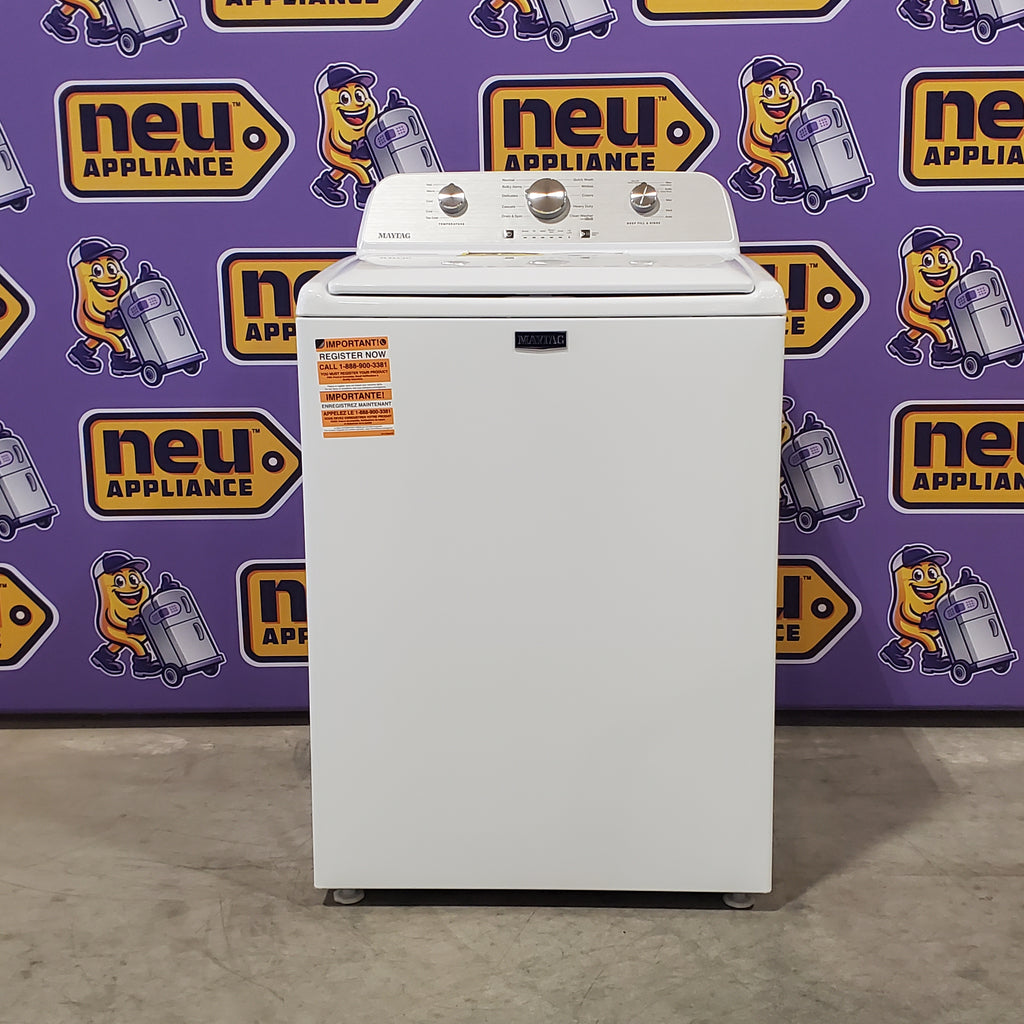 Pictures of Maytag White Top Load 4.5 Cu. Ft. Washer with Deep Fill MVW4505MW - Open Box - Neu Appliance Outlet - Discount Appliance Outlet in Austin, Tx