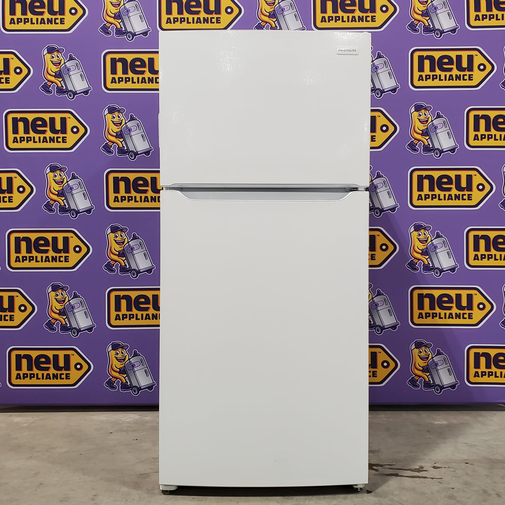 Pictures of Frigidaire White Garage Ready Top Freezer 18 Cu. Ft. Refrigerator with EvenTemp Cooling System and Spacious Interior Storage FFTR1814WWE - Open Box - Neu Appliance Outlet - Discount Appliance Outlet in Austin, Tx