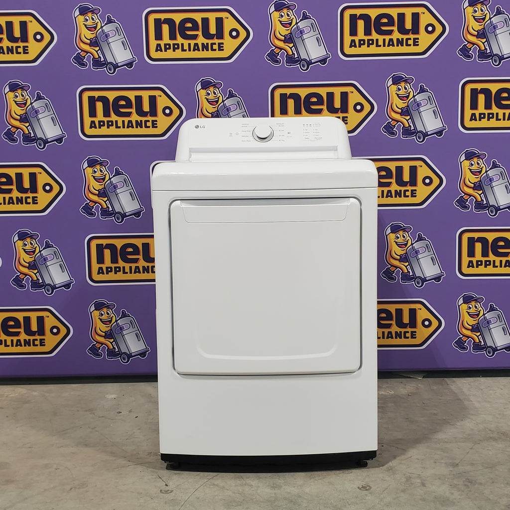 Pictures of ENERGY STAR LG 4.1 cu. ft. Top Load Washing Machine with 4-Way Agitator WT6105CW and ENERGY STAR LG 7.3 cu. ft. Electric Dryer with Smart Diagnosis DLE6100W - Open Box - Neu Appliance Outlet - Discount Appliance Outlet in Austin, Tx