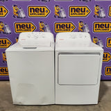 Hotpoint® 4.0 cu. ft. Capacity Washer with Cold Plus and Water Level Control HTW265ASWWW - Scratch & Dent (Major) and Hotpoint 6.2 cu. ft. Capacity Electric Dryer with Up To 120 ft. Venting and Shallow Depth 16184 - HTX26EASWWW - Scratch & Dent (Minor)