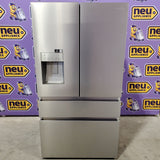 Hisense PureFlat 25.6-cu ft 4-Door Smart French Door ENERGY STAR Refrigerator in Stainless Steel with Ice Maker, Water and Ice Dispenser 22131SD103 - HRM260N6TSE - Scratch & Dent (Minor)