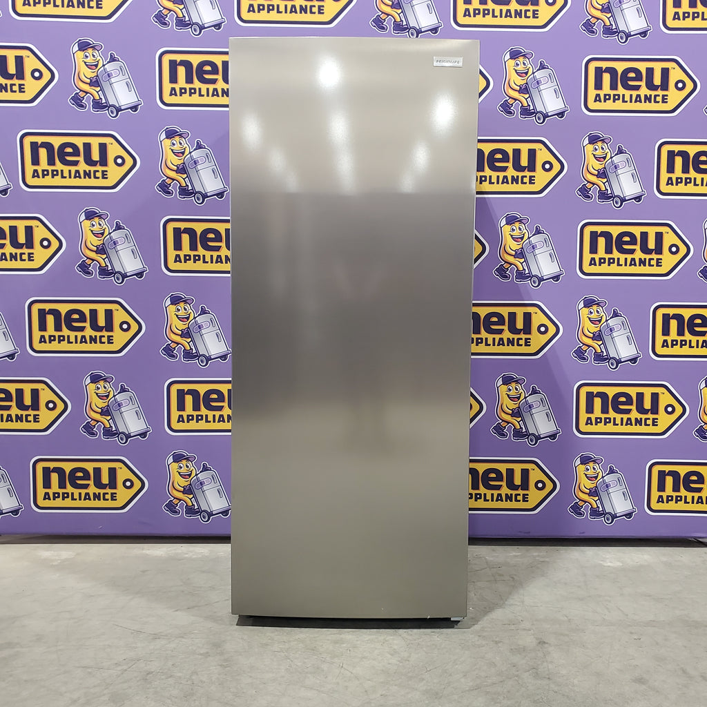 Pictures of Frigidaire 13 Cu. Ft. Garage Ready Upright Freezer in Fingerprint-Resistant Stainless Steel 3SD617 - FFFU13F2VV - Scratch & Dent (Major) - Neu Appliance Outlet - Discount Appliance Outlet in Austin, Tx