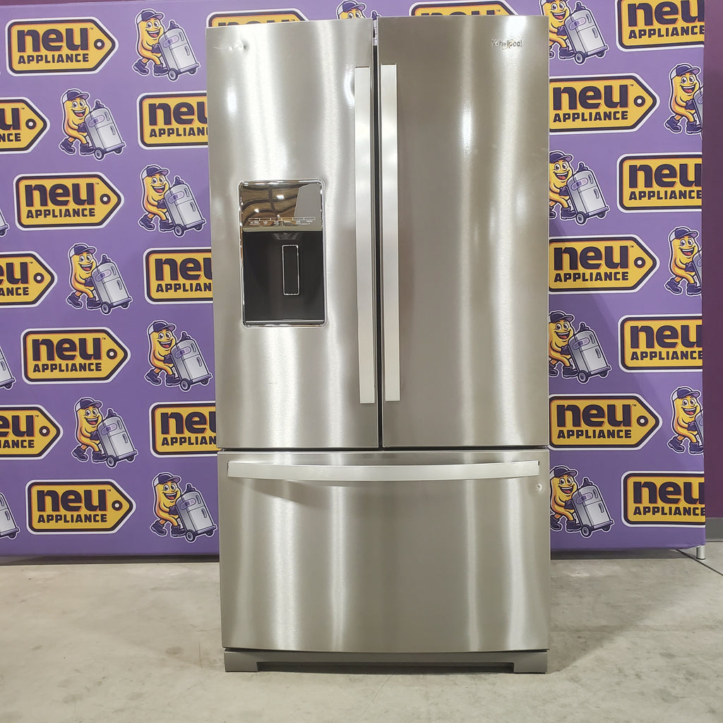 Pictures of Whirlpool 26.8-cu ft French Door Refrigerator with Ice Maker (Fingerprint Resistant Stainless Steel) ENERGY STAR-WRF757SDHZ-Scratch and Dent (Minor) - Neu Appliance Outlet - Discount Appliance Outlet in Austin, Tx