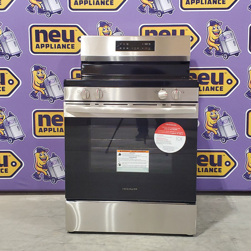 Pictures of Frigidaire Electric Range with EvenTemp and Steam Clean in Stainless Steel - 3SD446 - FCRE3062AS - Open Box - Neu Appliance Outlet - Discount Appliance Outlet in Austin, Tx
