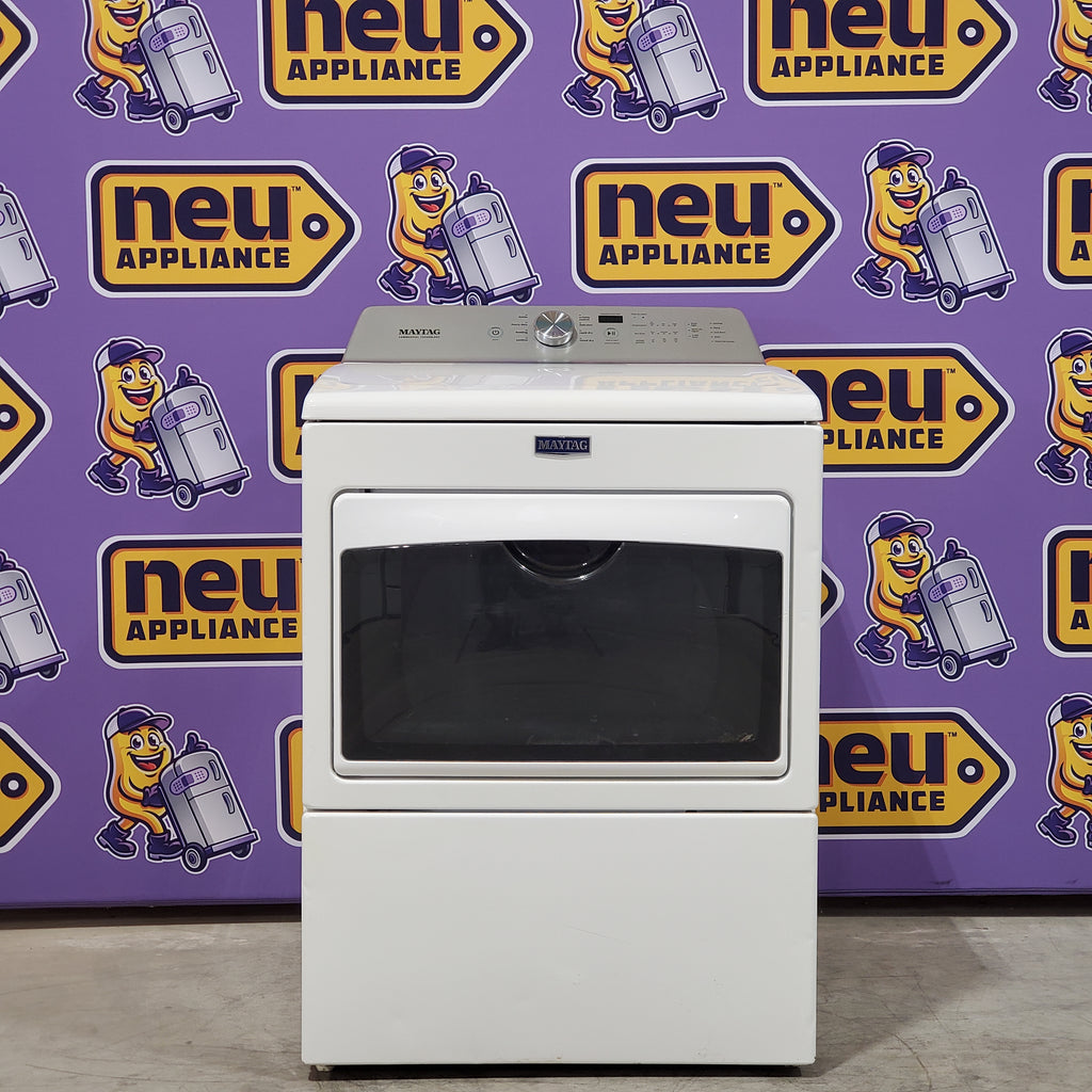 Pictures of Maytag 7.4 cu. ft. Large Capacity Electric Dryer with Rapid Dry Cycle and IntelliDry® Sensor MEDB765FW - Certified Refurbished - Neu Appliance Outlet - Discount Appliance Outlet in Austin, Tx
