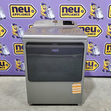 Maytag 7.4 cu. ft. vented Front Load Electric Dryer in Classic Silver with Extra Power 22132SD157 - MED6205RR - Scratch & Dent (Minor)