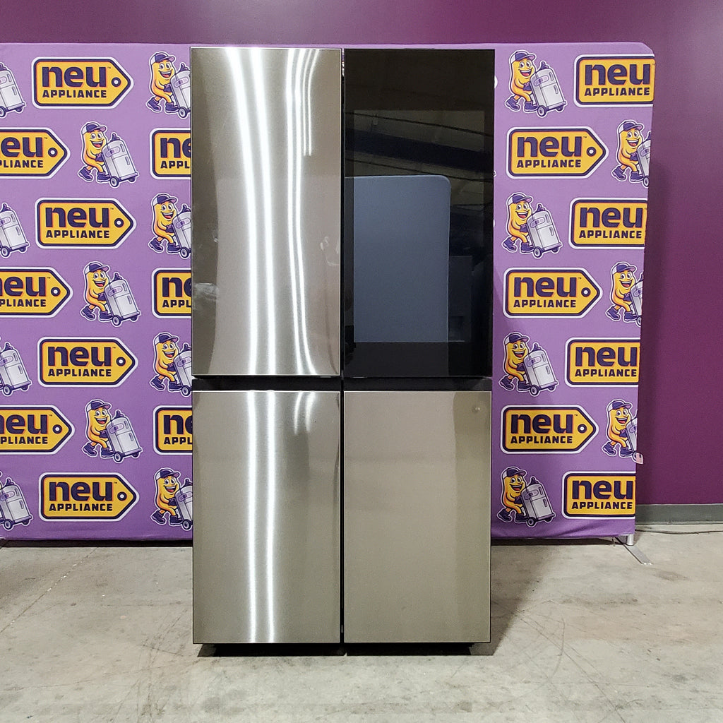 Pictures of Bespoke Stainless Steel 4-Door Flex™ Full Depth Refrigerator (29 cu. ft.) with AI Family Hub™ Screen + and AI Vision Inside™ - 4SD430 - RF29DB9900QDAA - Scratch & Dent (Minor) - Neu Appliance Outlet - Discount Appliance Outlet in Austin, Tx