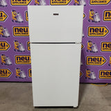 Hotpoint 15.6-cu ft Standard-Depth 28-in Wide Top-Freezer Refrigerator in White HPS16BTNRWW - Certified Refurbished