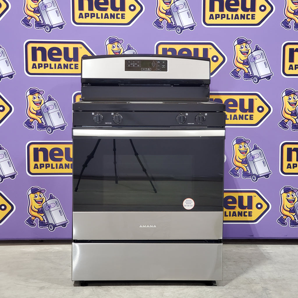 Pictures of Amana 30-inch Gas Range with Self-Clean Option AGR6603SMS - Scratch & Dent (Minor) - Neu Appliance Outlet - Discount Appliance Outlet in Austin, Tx