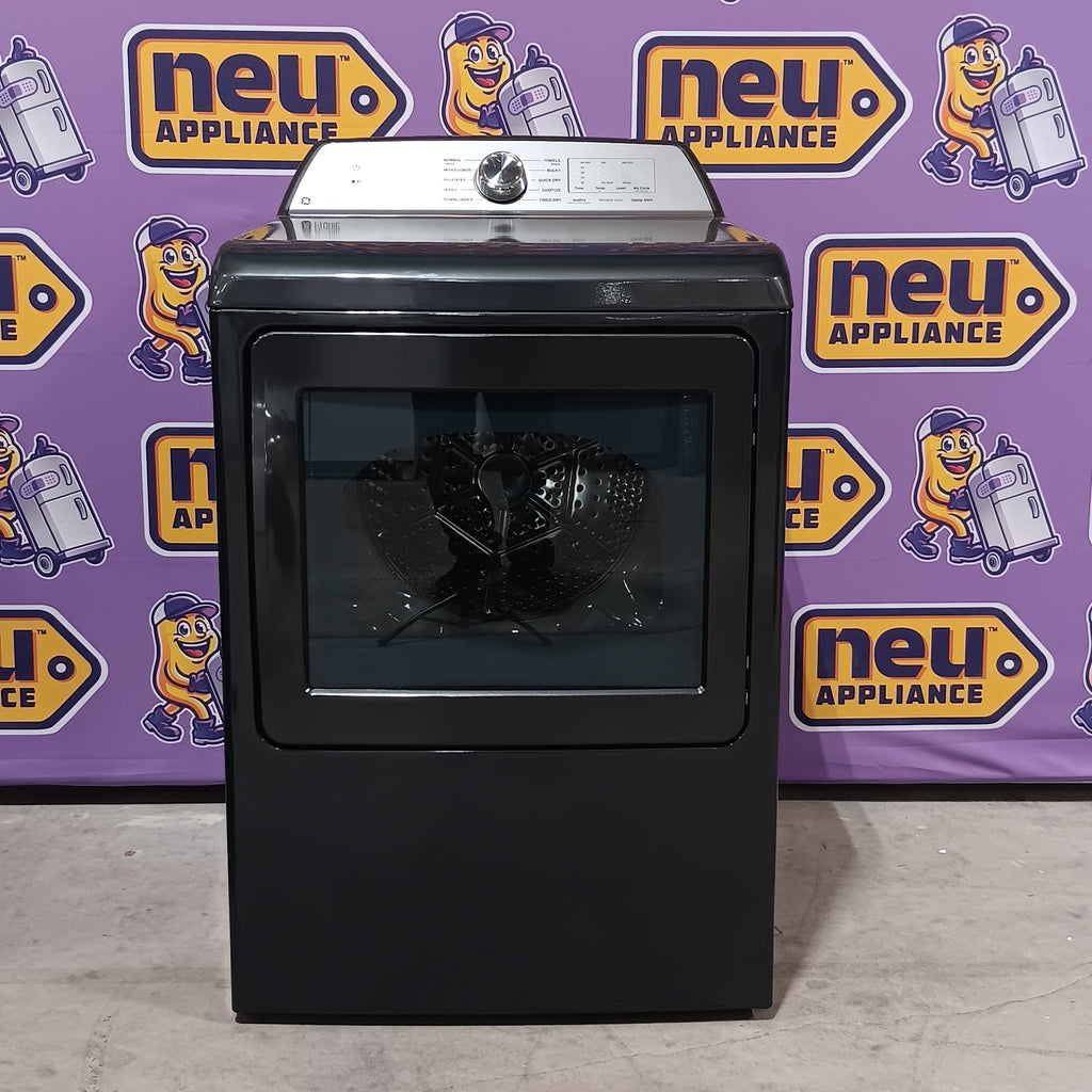 Pictures of GE Profile ENERGY STAR 7.4 cu. ft. Electric Dryer with 120 ft. Venting in Diamond Gray PTD60EBPRDG - New in Box - Neu Appliance Outlet - Discount Appliance Outlet in Austin, Tx