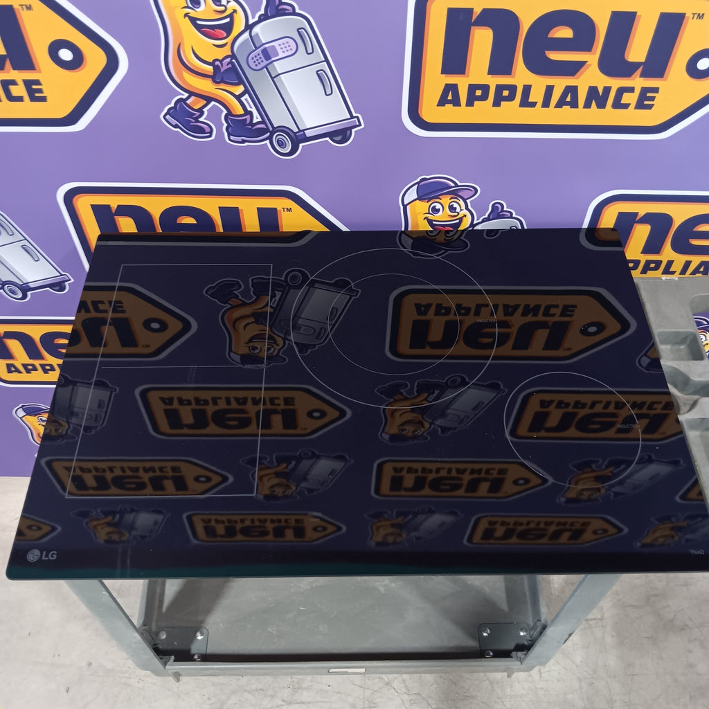 Pictures of 30" Induction Cooktop, White Backlit, Red Bar, Bridge, 4 Elements, ThinQ® with UltraHeat™ and Backlit SmoothTouch® Glass Controls CBIH3017BE - Open Box - Neu Appliance Outlet - Discount Appliance Outlet in Austin, Tx