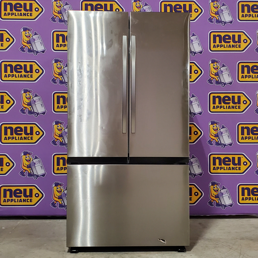 Pictures of Samsung 32 cu. ft. Mega Capacity 3-Door French Door Refrigerator with Dual Auto Ice Maker in Stainless Steel 4SD404 - RF32CG5100SR - Scratch & Dent (Minor) - Neu Appliance Outlet - Discount Appliance Outlet in Austin, Tx