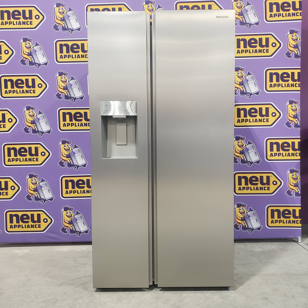 Pictures of Hisense 29.1 cu. ft. Standard Depth Side by Side Refrigerator Stainless Steel HRS290P5FSE - Scratch & Dent (Minor) - Neu Appliance Outlet - Discount Appliance Outlet in Austin, Tx