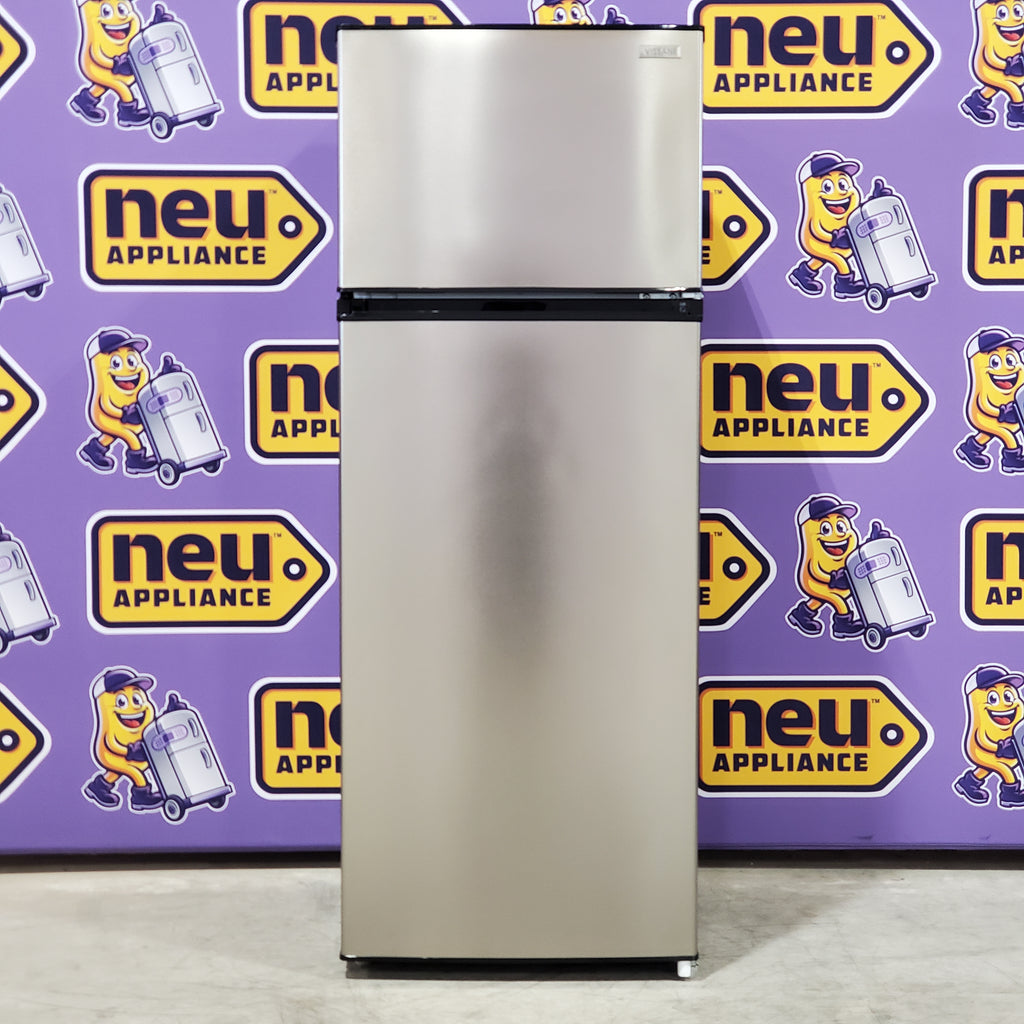 Pictures of Vissani 7.1 cu. ft. Top Freezer Refrigerator with Adjustable Shelf in Stainless Steel MDFF7SS - Scratch & Dent (Minor) - Neu Appliance Outlet - Discount Appliance Outlet in Austin, Tx