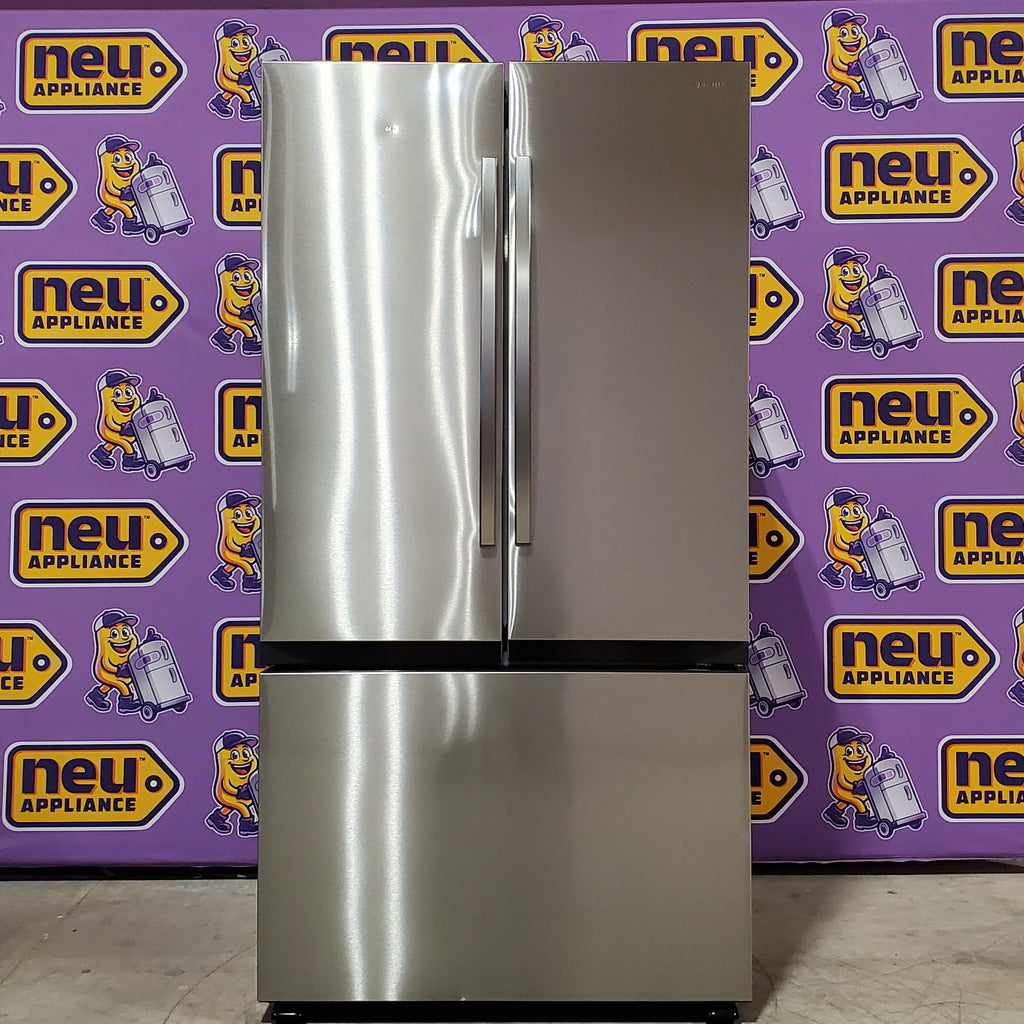 Pictures of Samsung 32 cu. ft. Mega Capacity 3-Door French Door Refrigerator with Dual Auto Ice Maker in Stainless Steel 4SD427 - RF32CG5100SR - Scratch & Dent (Minor) - Neu Appliance Outlet - Discount Appliance Outlet in Austin, Tx