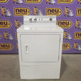 Speed Queen 27 Inch Electric Dryer with 7.0 Cu. Ft. Capacity, 4 Pre-Set Cycles, End of Cycle Indicator, Reversible Door, and Interior Light DC5003WE - Scratch & Dent (Moderate)