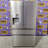 Hisense PureFlat 25.6-cu ft 4-Door Smart French Door ENERGY STAR Refrigerator in Stainless Steel with Ice Maker, Water and Ice Dispenser 22231SD312 - HRM260N6TSE - Scratch & Dent (Major)