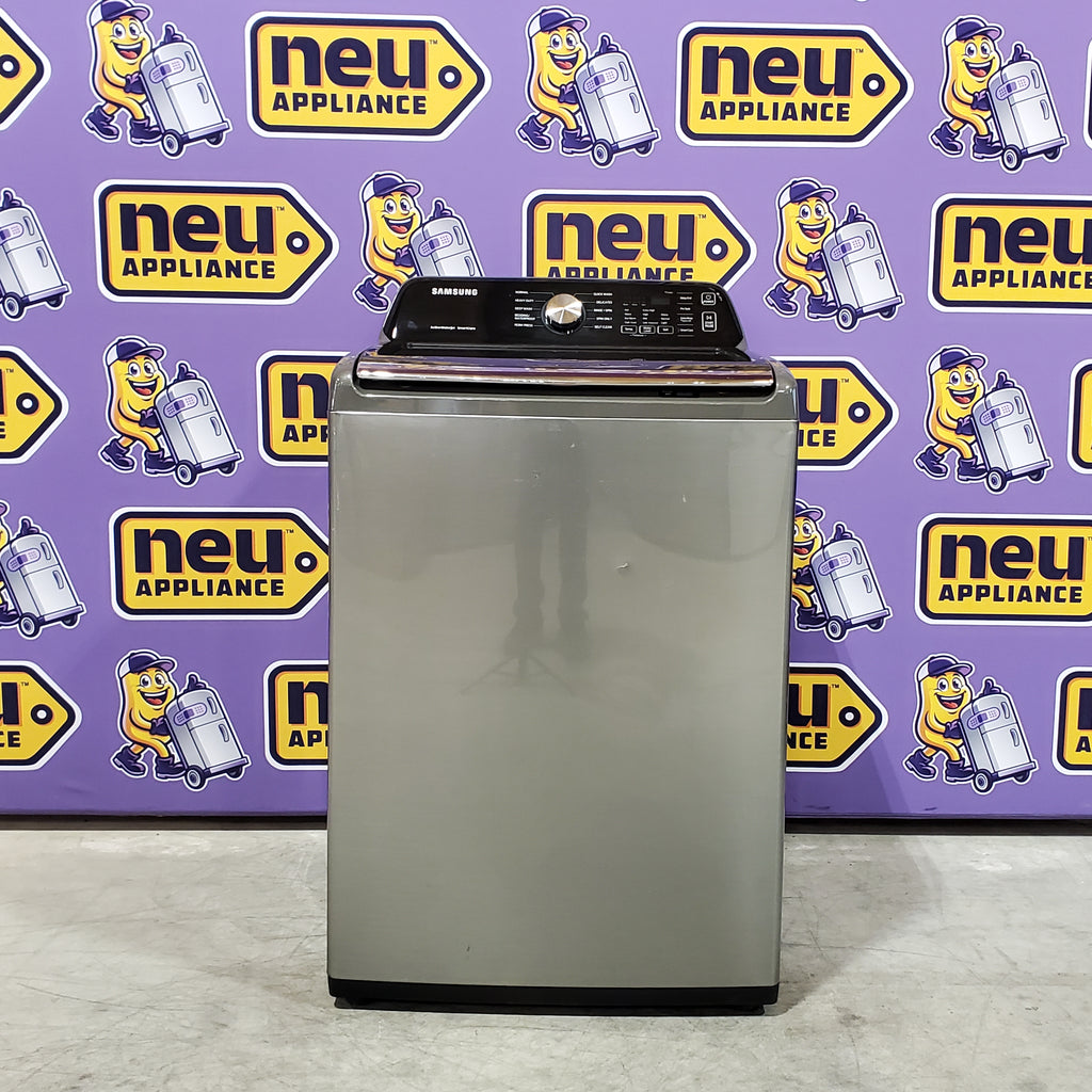 Pictures of Samsung 4.5 cu. ft. Capacity Top Load Washer with Active WaterJet in Platinum 1CR03077 - WA45T3400AP - Certified Refurbished - Neu Appliance Outlet - Discount Appliance Outlet in Austin, Tx