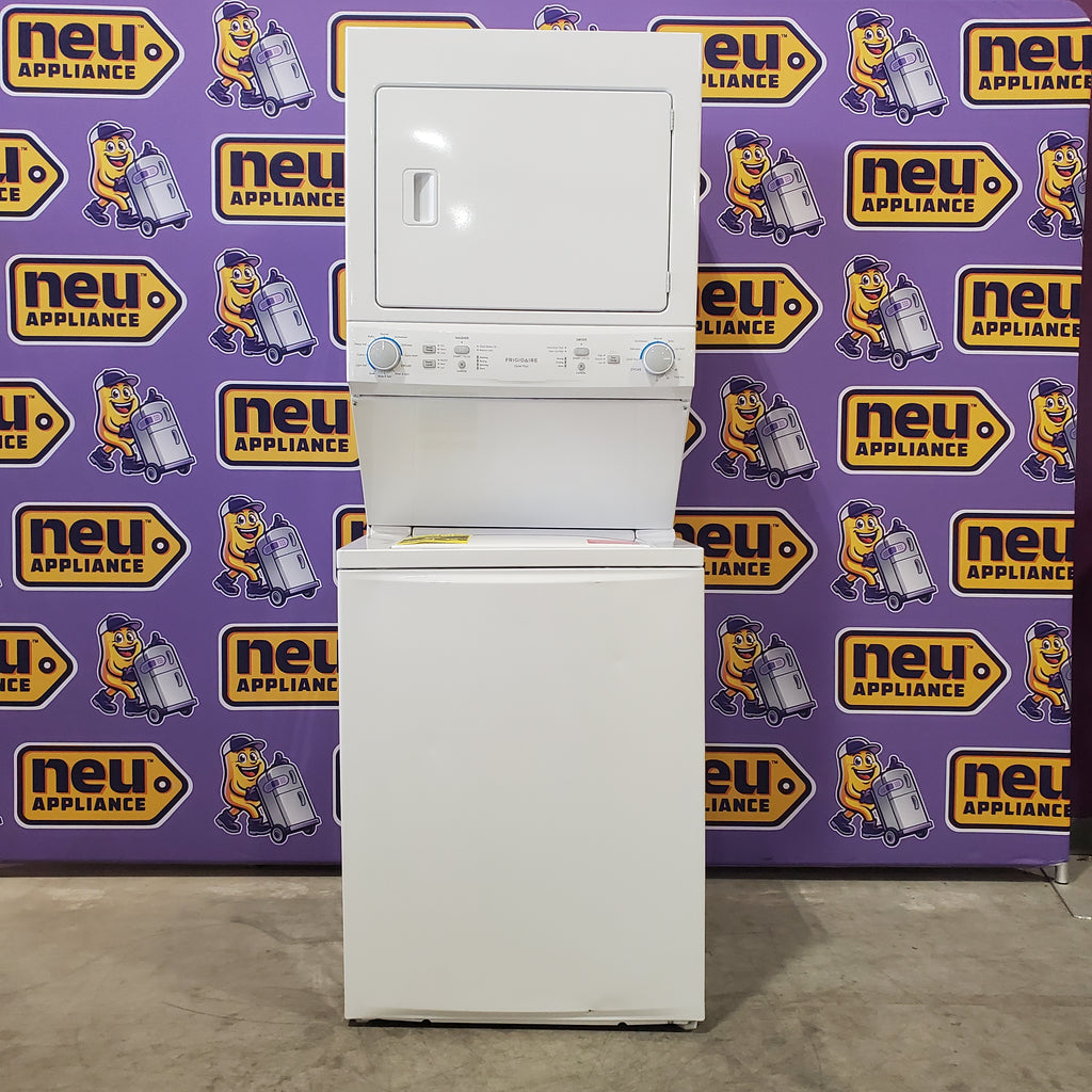 Pictures of Frigidaire Electric Washer/Dryer Laundry Center - 3.9 Cu. Ft Washer and 5.5 Cu. Ft. Dryer FLCE7522AW - Scratch & Dent (Minor) - Neu Appliance Outlet - Discount Appliance Outlet in Austin, Tx