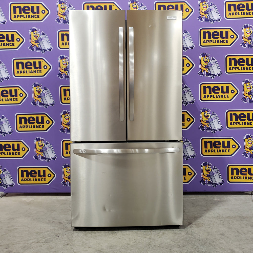Pictures of Frigidaire 29 Cu. Ft. Standard-Depth French Door Refrigerator in Stainless Steel - 3SD555 - FRFN2813AF - Scratch & Dent (Moderate) - Neu Appliance Outlet - Discount Appliance Outlet in Austin, Tx