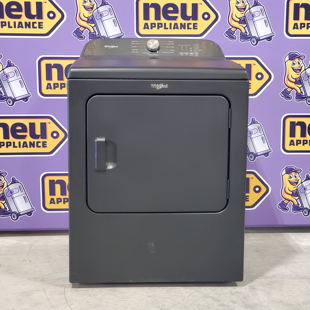 Pictures of Whirlpool Volcano Black Electric 7.0 Cu. Ft. Dryer with Steam Refresh Cycle and Moisture Sensor 3SD706 - WED6150PB - Open Box - Neu Appliance Outlet - Discount Appliance Outlet in Austin, Tx