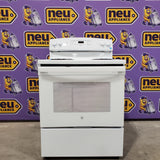 GE 5.0 cu. ft. Freestanding 4 Heating Element Electric Range with Dual Element Baking in White 25CR195 - JB256DMWW - Scratch & Dent - Minor