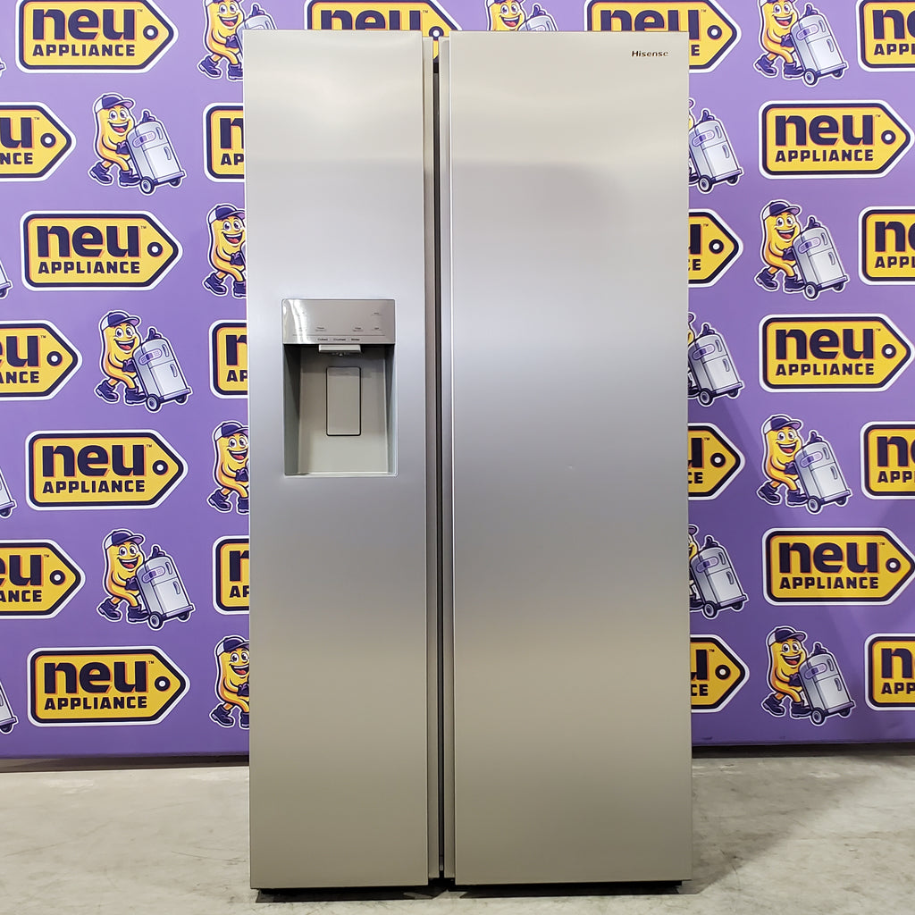 Pictures of Hisense 29.1 cu. ft. Standard Depth Side by Side Refrigerator Stainless Steel HRS290P5FSE - Open Box - Neu Appliance Outlet - Discount Appliance Outlet in Austin, Tx