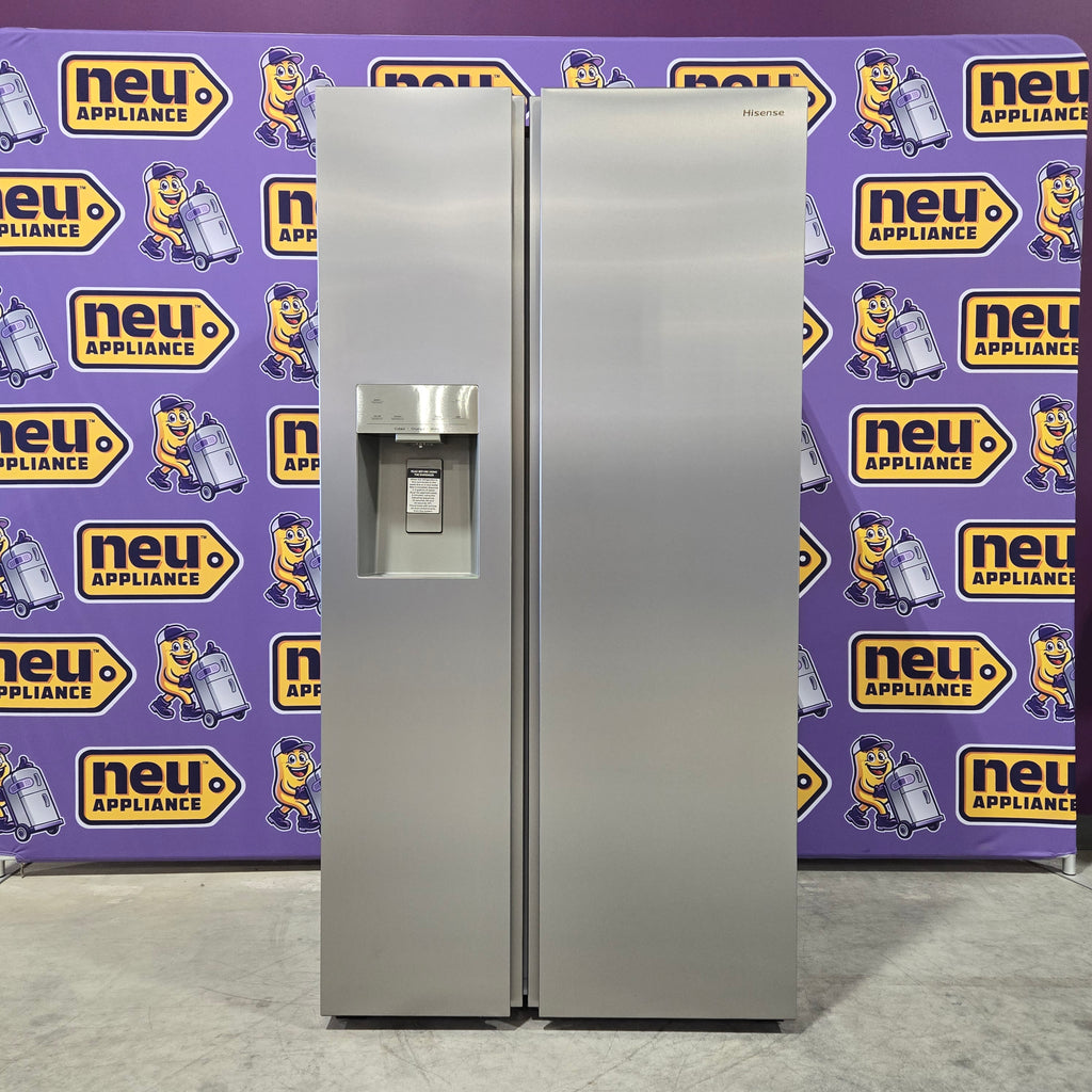 Pictures of Hisense 29.1 cu. ft. Standard Depth Side by Side Refrigerator Stainless Steel - HRS290P5FSE - Open Box - Neu Appliance Outlet - Discount Appliance Outlet in Austin, Tx