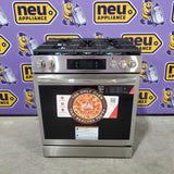 Frigidaire Gallery Stone-Baked Pizza 5 Burners 6-cu ft Air Fry Convection Oven Slide-In Natural Gas Range in Smudge-Proof Stainless Steel 20531SD500 - GCFG3070BF - Scratch & Dent (Minor)