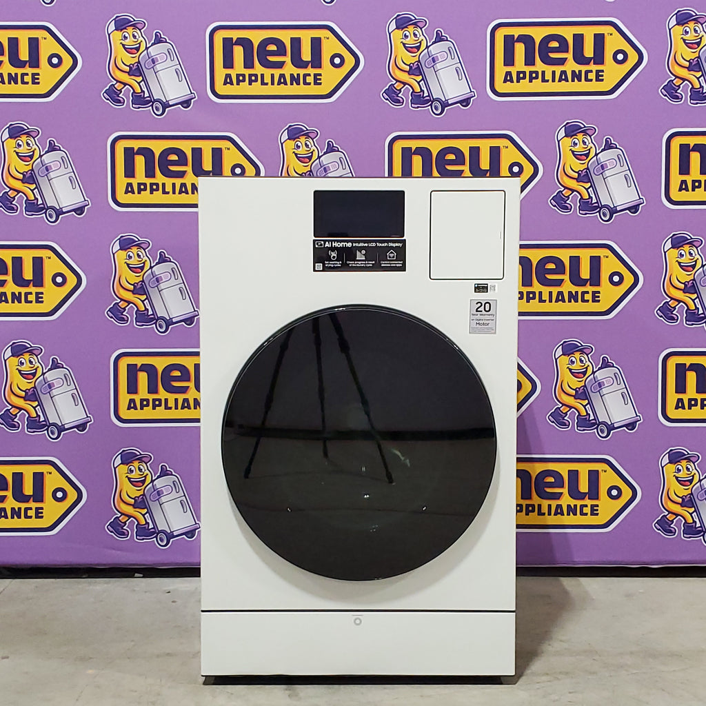 Pictures of Samsung Bespoke 5.3-cu ft Capacity Ivory Vented All-In-One ENERGY STAR Certified Washer Dryer Combo 3SD727 - WD90F53AVY - Scratch & Dent (Minor) - Neu Appliance Outlet - Discount Appliance Outlet in Austin, Tx