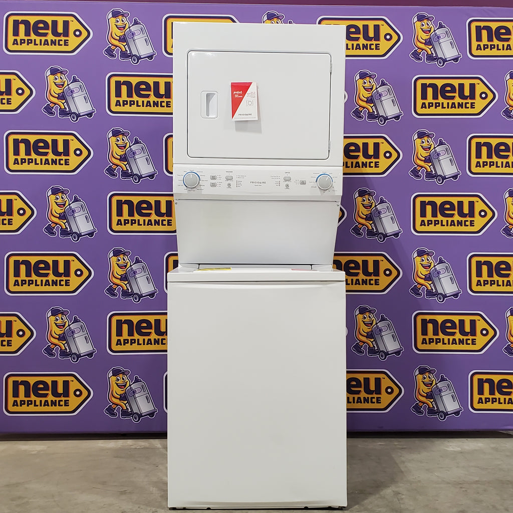 Pictures of Frigidaire Electric Washer/Dryer Laundry Center - 3.9 Cu. Ft Washer and 5.5 Cu. Ft. Dryer FLCE7522AW - Scratch & Dent (Minor) - Neu Appliance Outlet - Discount Appliance Outlet in Austin, Tx