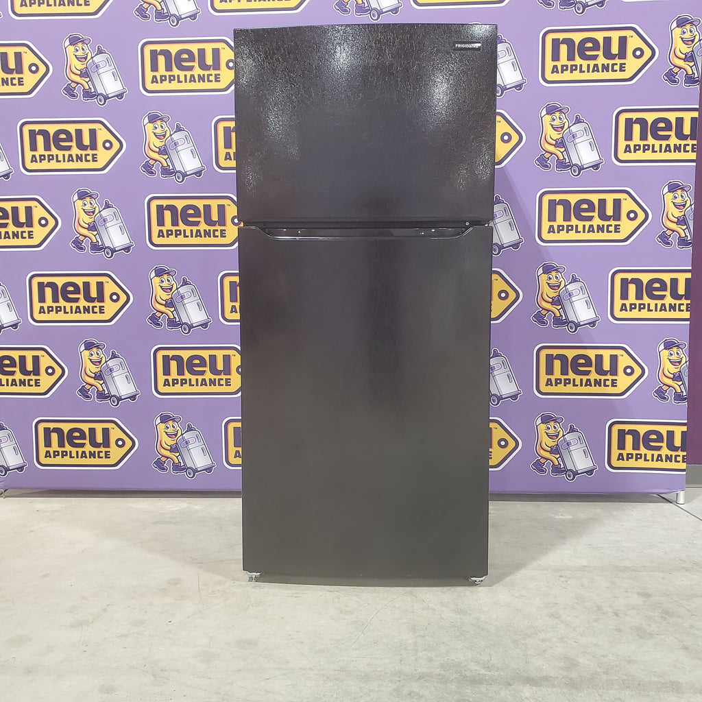 Pictures of 30" Wide Black Frigidaire 18.3 cu. ft. Top Freezer Refrigerator with Garage-Ready Design - Open Box - Neu Appliance Outlet - Discount Appliance Outlet in Austin, Tx