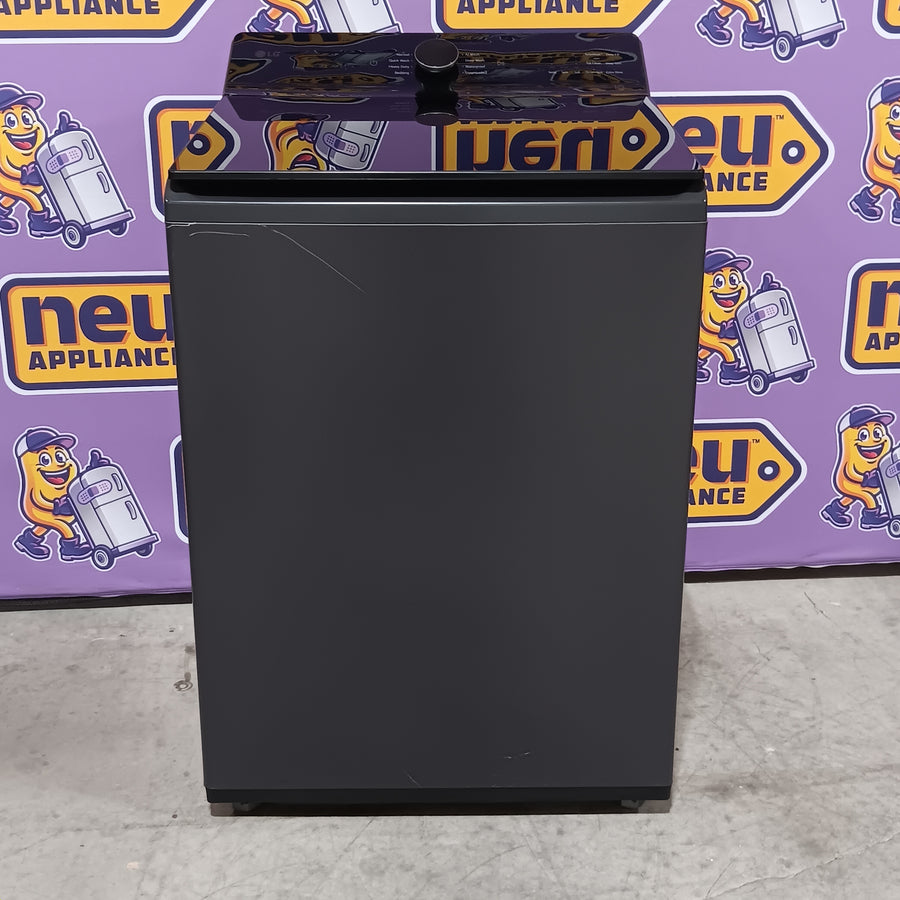 LG 5.3 cu. ft. Smart Top Load Washer with 4-Way® Agitator and AI Sensing EasyUnload™ WT8405CB - Scratch & Dent (Minor) and LG 7.3 cu. ft. Rear Control Electric Dryer with LG EasyLoad™ Door and AI Sensing 16250 - DLE8400BE - Scratch & Dent (Minor)