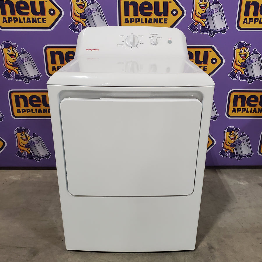 Hotpoint® 4.0 cu. ft. Capacity Washer with Cold Plus and Water Level Control HTW265ASWWW - Scratch & Dent (Minor) and Hotpoint® 6.2 cu. ft. vented Electric Dryer with Auto Dry 16148 - HTX26EASWWW - Scratch & Dent (Minor)