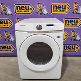 Samsung 7.5 cu. ft. Front Load Electric Dryer with Smart Care in White 30133SD142 - DVE45T6000W - Scratch & Dent (Major)